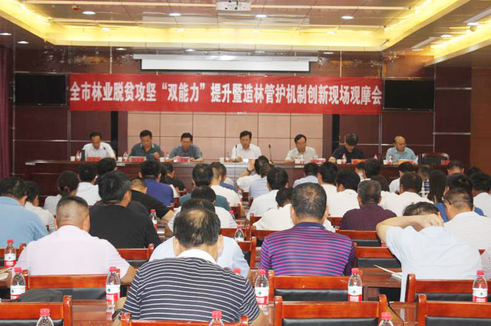 全市林業(yè)脫貧攻堅(jiān)“雙能力”提升暨造林管護(hù)機(jī)制創(chuàng)新現(xiàn)場(chǎng)觀摩會(huì)在我縣召開 全市林業(yè)脫貧攻堅(jiān)“雙能力”提升暨造林管護(hù)機(jī)制創(chuàng)新現(xiàn)場(chǎng)觀摩會(huì)在我縣召開