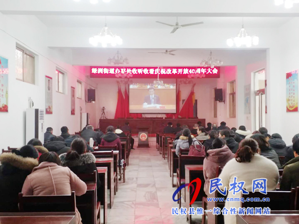 我縣各鄉(xiāng)鎮(zhèn)（街道辦）、縣直各單位認真組織全體干部集中收聽收看慶祝改革開放40周年大會