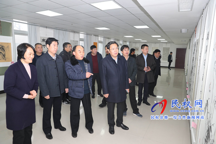 民權(quán)縣慶祝改革開放四十周年暨建縣九十周年書畫展開幕 民權(quán)縣慶祝改革開放四十周年暨建縣九十周年書畫展開幕
