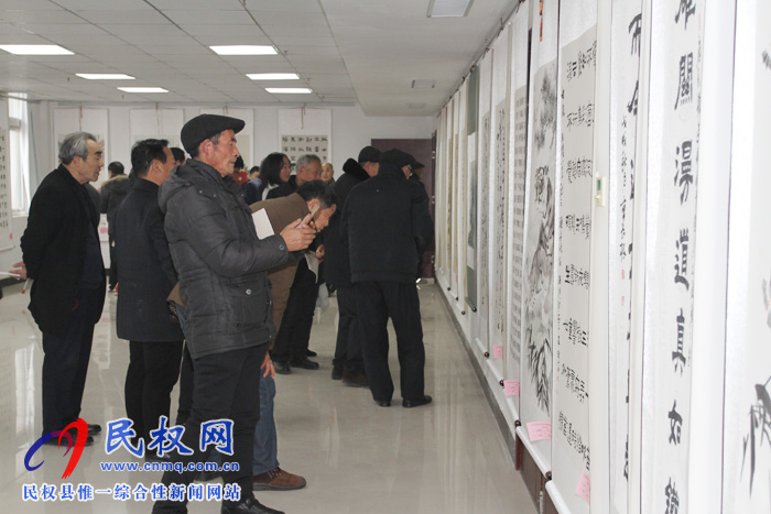 民權(quán)縣慶祝改革開放四十周年暨建縣九十周年書畫展開幕 民權(quán)縣慶祝改革開放四十周年暨建縣九十周年書畫展開幕