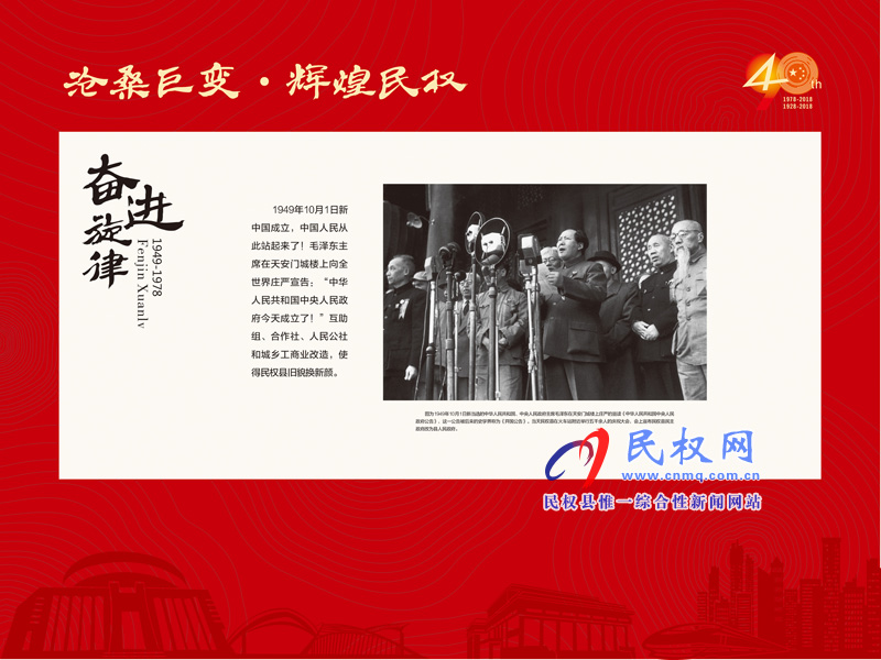 滄桑巨變?輝煌民權(quán) 民權(quán)縣慶祝改革開放40周年暨建縣90周年大型圖片展 滄桑巨變?輝煌民權(quán) 民權(quán)縣慶祝改革開放40周年暨建縣90周年大型圖片展