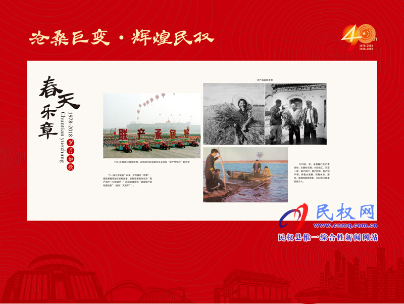 滄桑巨變?輝煌民權(quán) 民權(quán)縣慶祝改革開放40周年暨建縣90周年大型圖片展 滄桑巨變?輝煌民權(quán) 民權(quán)縣慶祝改革開放40周年暨建縣90周年大型圖片展