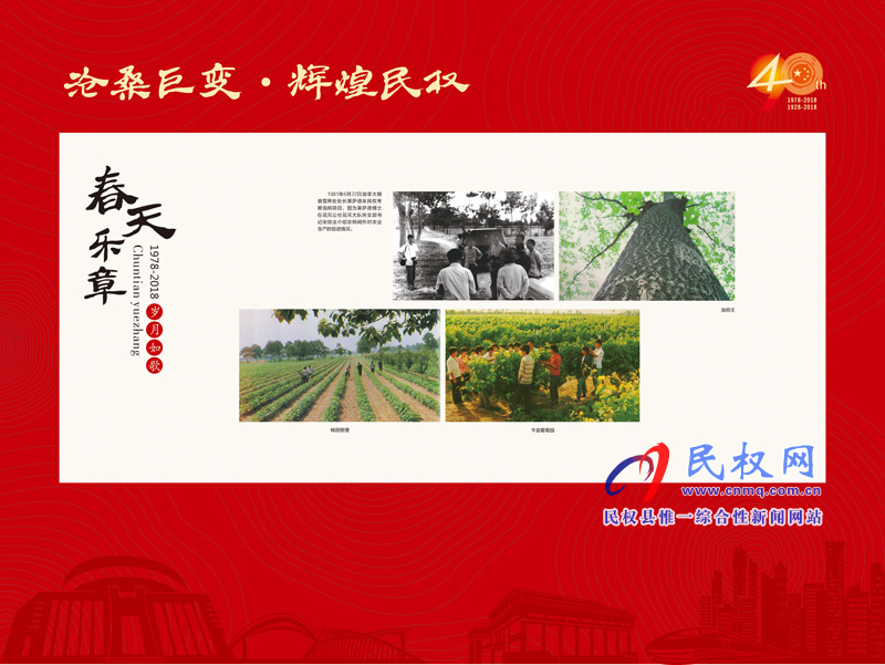 滄桑巨變?輝煌民權(quán) 民權(quán)縣慶祝改革開放40周年暨建縣90周年大型圖片展 滄桑巨變?輝煌民權(quán) 民權(quán)縣慶祝改革開放40周年暨建縣90周年大型圖片展