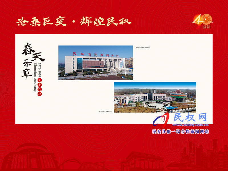 滄桑巨變?輝煌民權(quán) 民權(quán)縣慶祝改革開放40周年暨建縣90周年大型圖片展 滄桑巨變?輝煌民權(quán) 民權(quán)縣慶祝改革開放40周年暨建縣90周年大型圖片展