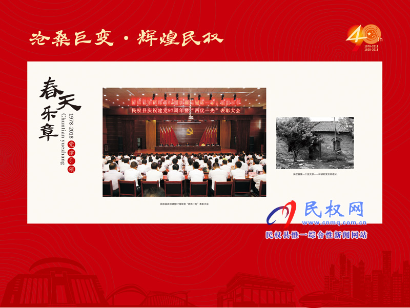 滄桑巨變?輝煌民權(quán) 民權(quán)縣慶祝改革開放40周年暨建縣90周年大型圖片展 滄桑巨變?輝煌民權(quán) 民權(quán)縣慶祝改革開放40周年暨建縣90周年大型圖片展