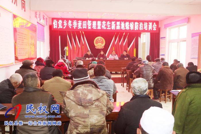 伯黨鄉(xiāng)舉辦冬季麥田管理暨花生新黑地蛛蚧防治培訓(xùn)會 伯黨鄉(xiāng)舉辦冬季麥田管理暨花生新黑地蛛蚧防治培訓(xùn)會