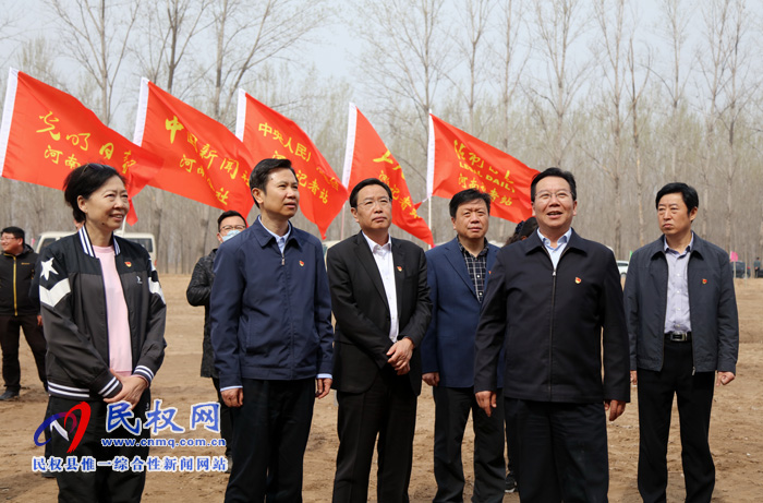 共植媒體林 同迎故道春——省委常委、宣傳部長江凌蒞民植新綠、造“媒林”