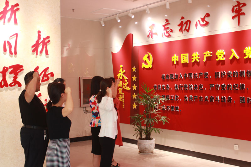 團委、婦聯(lián)開展慶“七一”重溫入黨誓詞活動