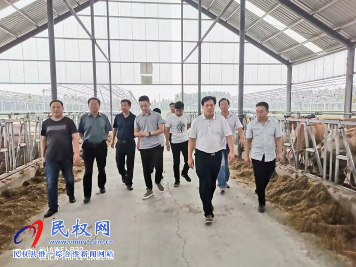 省畜牧局畜牧處處長(zhǎng)高永革調(diào)研民權(quán)畜牧業(yè)
