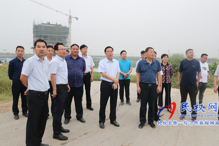 市人大常委會副主任、縣委書記姬脈常調(diào)研我縣城市水系建設(shè)工作