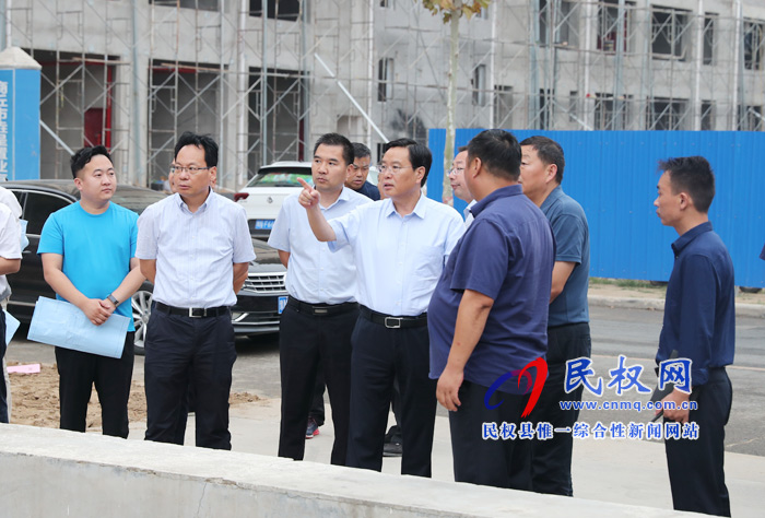 市人大常委會副主任、縣委書記姬脈常調(diào)研我縣城市水系建設(shè)工作