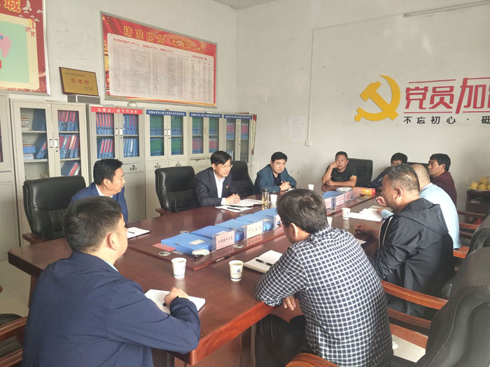 縣委副書記、縣長(zhǎng)張團(tuán)結(jié)到綠洲辦事處大陳莊村調(diào)研軟弱渙散村黨組織整頓工作