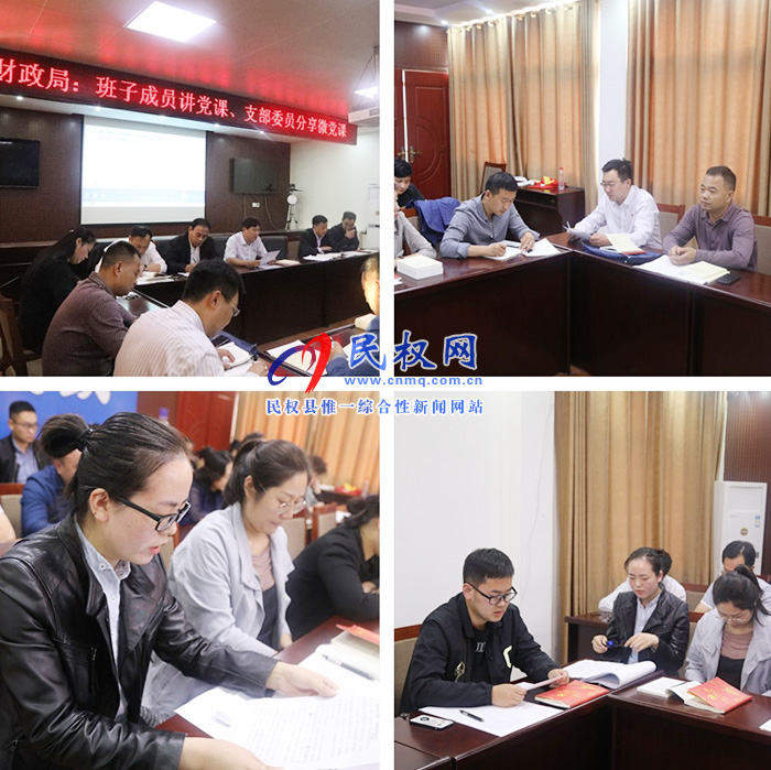 財(cái)政局:班子成員和支部委員講黨課、筑牢初心促工作