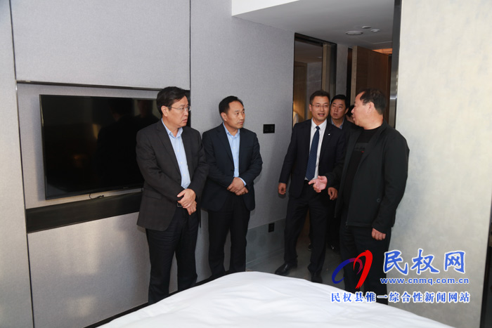 市人大常委會副主任、縣委書記姬脈常查看2019河南·民權(quán)第五屆制冷裝備博覽會籌備工作