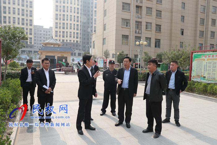 市人大常委會副主任、縣委書記姬脈常督導(dǎo)省級文明城創(chuàng)建工作