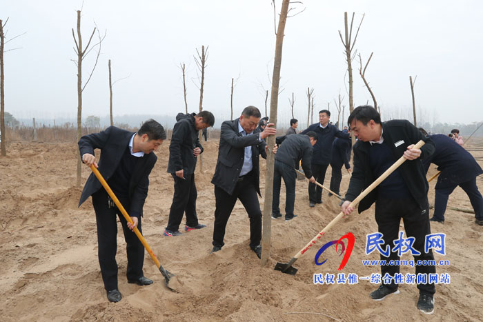 縣領(lǐng)導(dǎo)參加冬季義務(wù)植樹活動 縣領(lǐng)導(dǎo)參加冬季義務(wù)植樹活動
