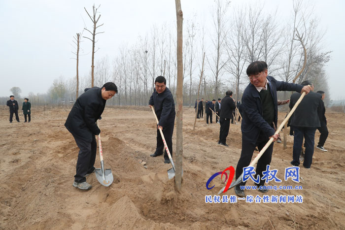 縣領(lǐng)導(dǎo)參加冬季義務(wù)植樹活動 縣領(lǐng)導(dǎo)參加冬季義務(wù)植樹活動