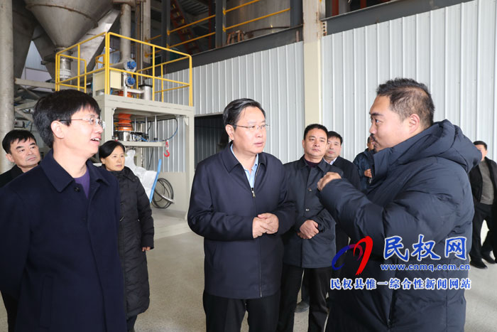 市人大常委會副主任、縣委書記姬脈常調(diào)研項目建設(shè)進展情況
