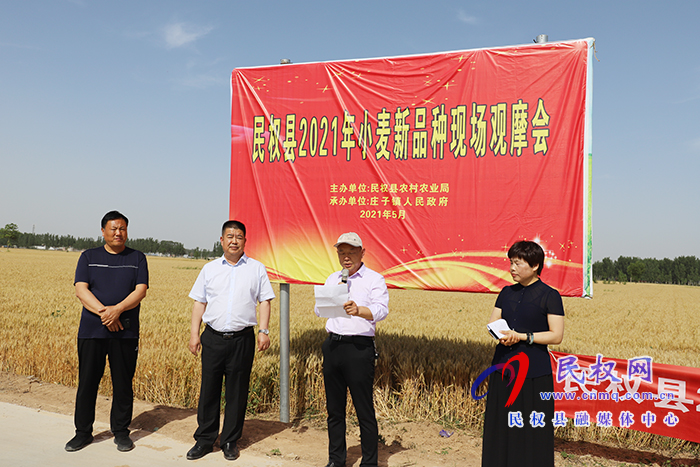 我縣召開2021年小麥新品種現(xiàn)場觀摩暨農(nóng)田水利設(shè)施排查與管護(hù)現(xiàn)場會(huì) 我縣召開2021年小麥新品種現(xiàn)場觀摩暨農(nóng)田水利設(shè)施排查與管護(hù)現(xiàn)場會(huì)