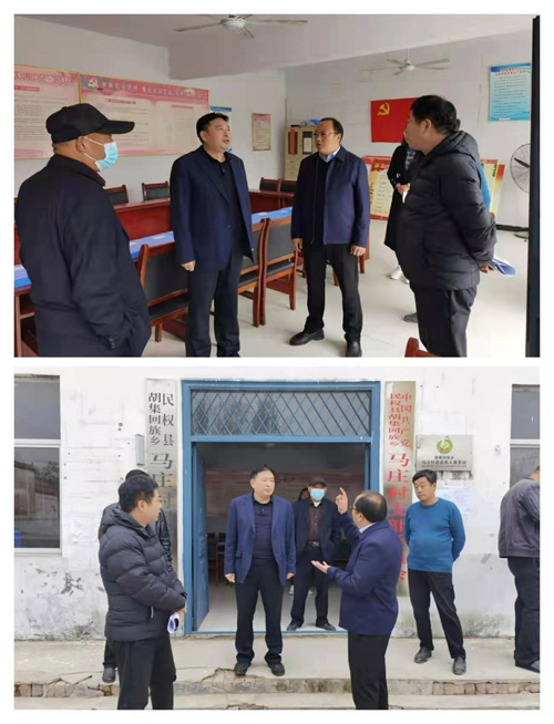 副縣長陳進領(lǐng)到胡集鄉(xiāng)督導(dǎo)脫貧攻堅后評估工作
