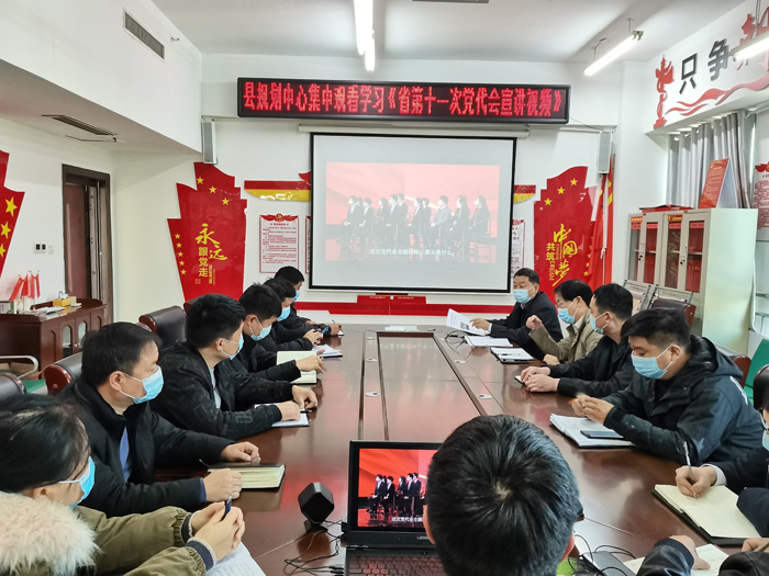 縣規(guī)劃中心集中觀看學(xué)習(xí)《省第十一次黨代會精神集中宣講視頻》