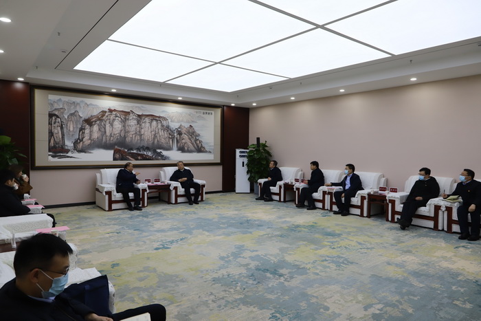 李國勝擺向陽會見中國航天設計研究院黨委書記、董事長馬向東一行