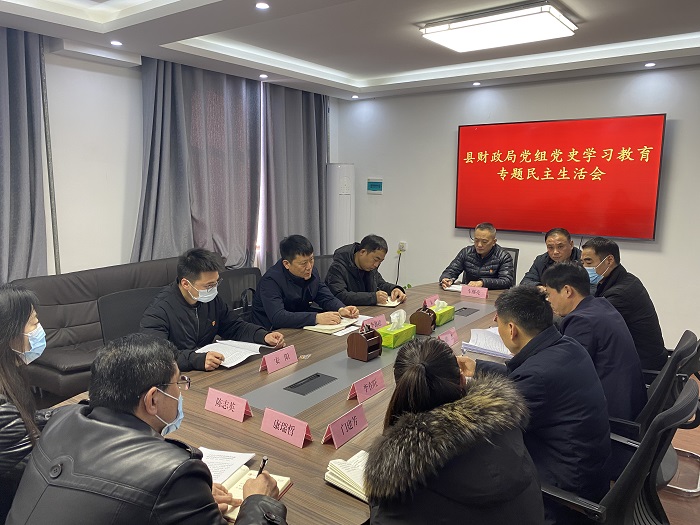 縣財(cái)政局黨組召開黨史學(xué)習(xí)教育專題民主生活會(huì)