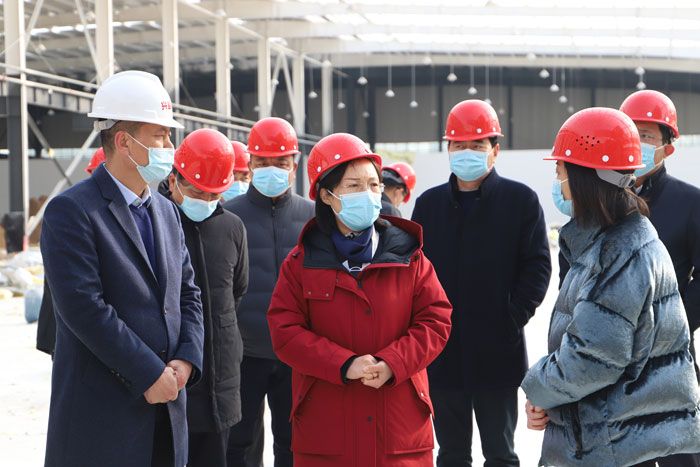 縣委副書記、縣長王靜嫻調(diào)研企業(yè)建設(shè)進(jìn)展情況