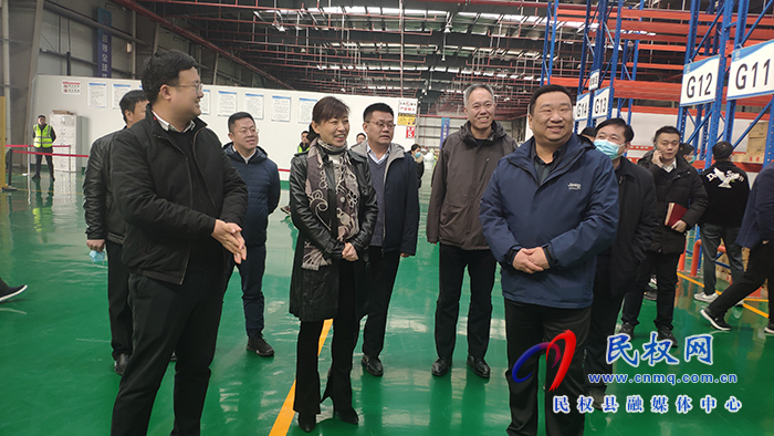 鄭州新絲路國際港務(wù)投資有限公司董事長劉杰一行到民考察