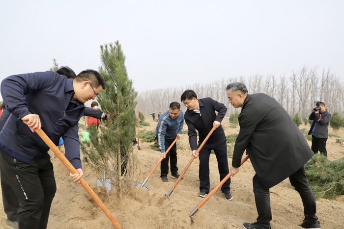 民權(quán)黃河故道添新綠，攜手共植“黨建幸福林”