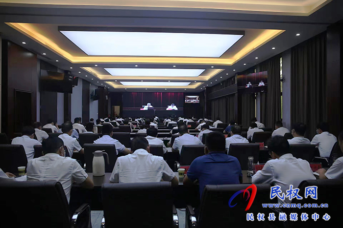 我縣組織收聽收看市委理論學(xué)習(xí)中心組（擴(kuò)大）學(xué)習(xí)報告會（第十期商丘大講堂）