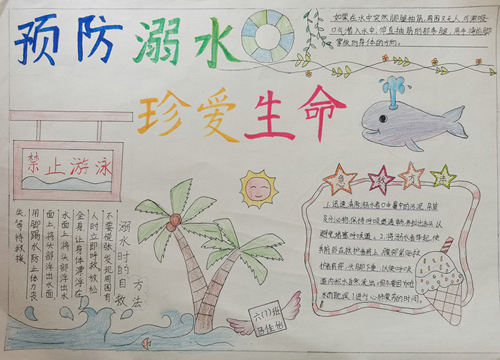 讓防溺水安全教育入心入腦——民權(quán)縣實(shí)驗(yàn)小學(xué)開(kāi)展防溺水主題手抄報(bào)評(píng)比活動(dòng)