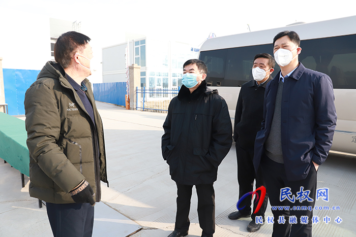縣領導馬德偉調研重點項目建設情況