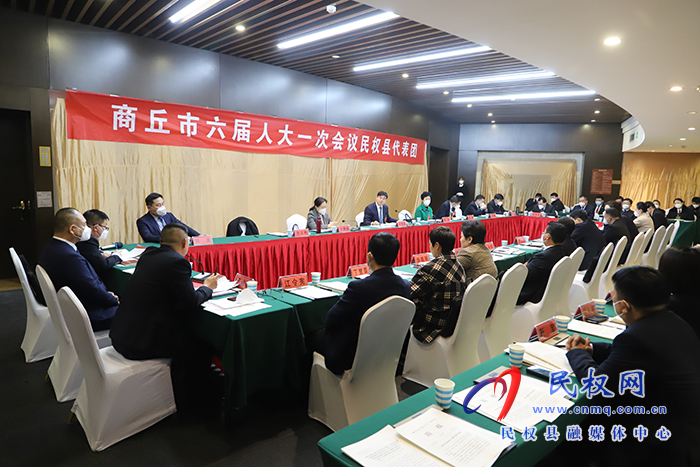 民權(quán)縣代表團(tuán)認(rèn)真審議市人大常委會和法檢兩院工作報告