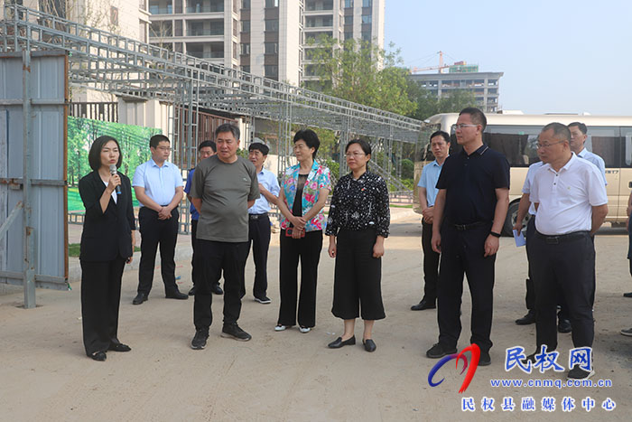 縣委書記王靜嫻調(diào)研市政項(xiàng)目建設(shè)工作