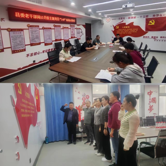 民權(quán)縣委老干部局開展10月份主題黨日“1+N”活動(dòng)