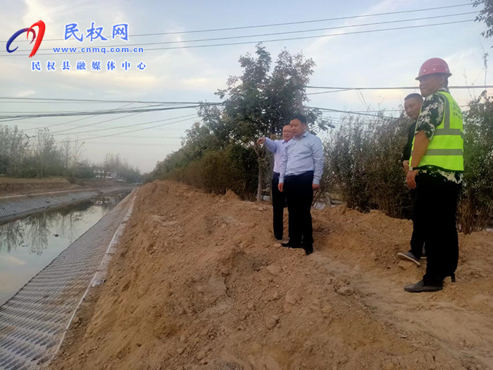 副縣長李衛(wèi)政調(diào)研指導(dǎo)水利項目 建設(shè)情況