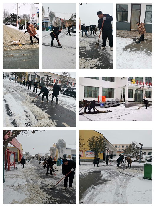 清雪除冰保暢通，野崗全員在行動