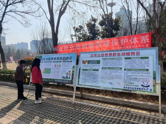 縣林業(yè)發(fā)展服務(wù)中心開(kāi)展“世界野生動(dòng)植物日”宣傳活動(dòng)