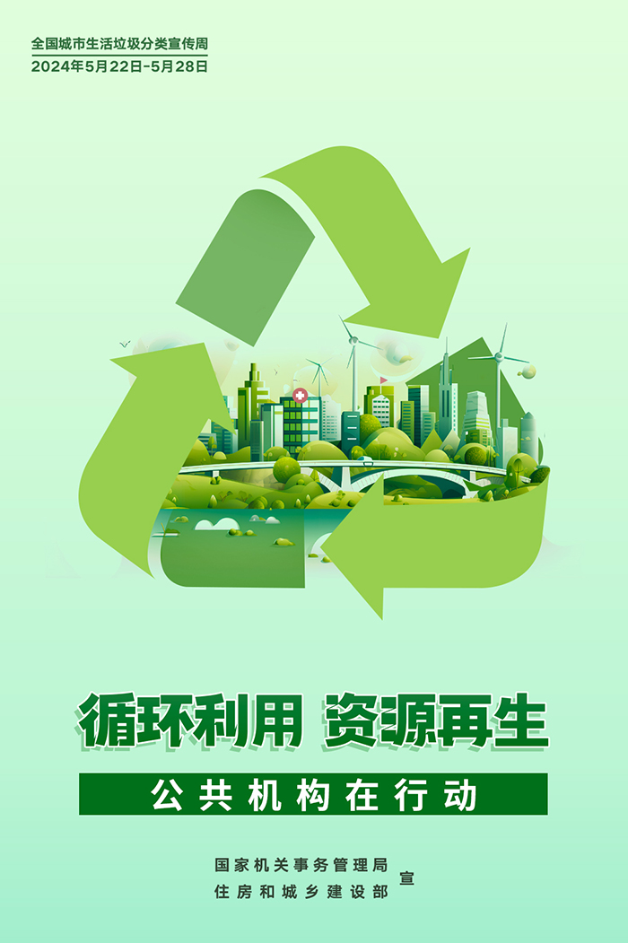 公共機構(gòu)生活垃圾分類主題宣傳海報來了，機關(guān)事務(wù)中心誠邀您的轉(zhuǎn)發(fā)！