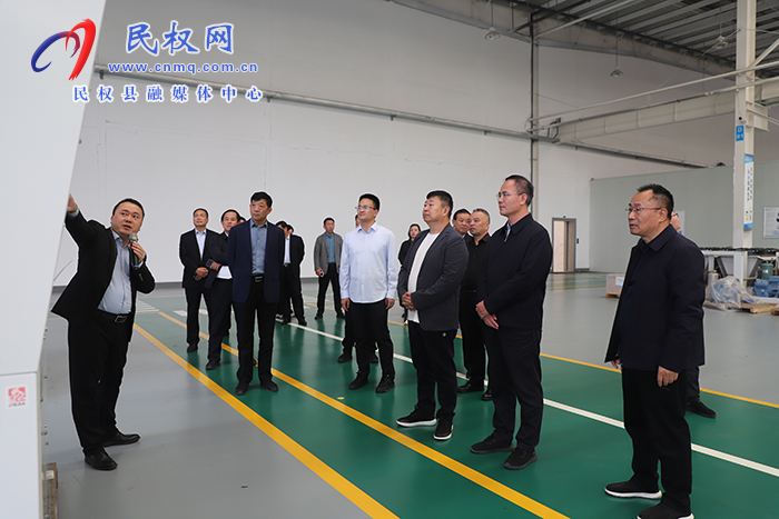 睢縣考察團到民考察重點項目建設(shè)工作