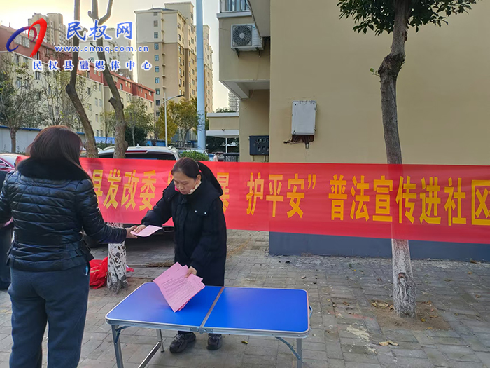 縣發(fā)改委開展“反家暴 護(hù)平安”普法宣傳進(jìn)社區(qū)活動(dòng)